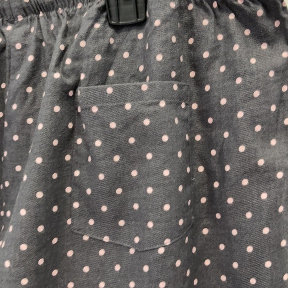 Victoria's Secret Polka Dot Pajama Pants Gray Pink Medium - Picture 7 of 8